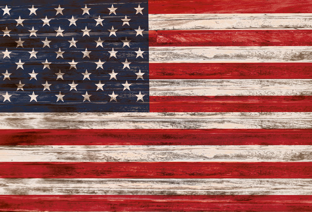 Toile de fond du jour de l'indépendance du drapeau américain d'Avezano