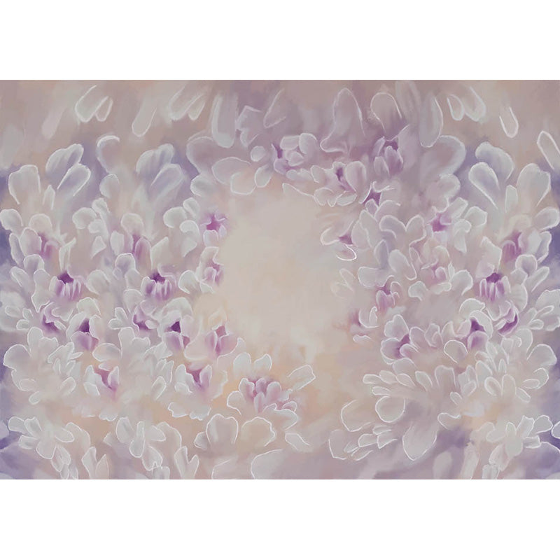 Avezano Yellow Tone Background Handpainted Floral Backdrop For Photography-AVEZANO