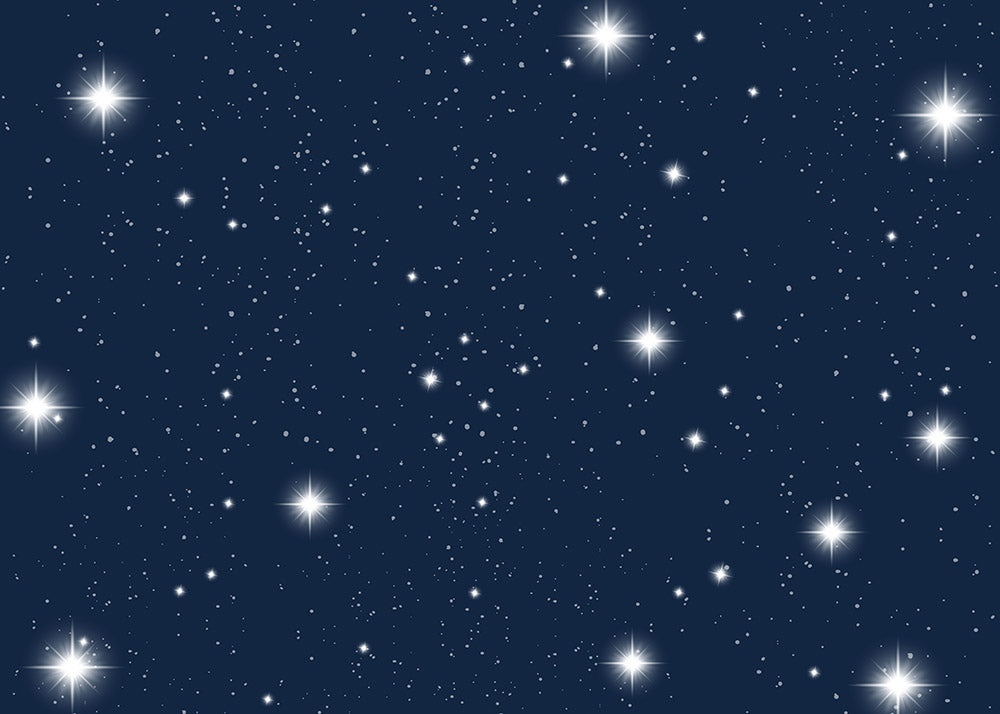 Avezano Blue Background Star Bokeh Backdrop For Photography-AVEZANO