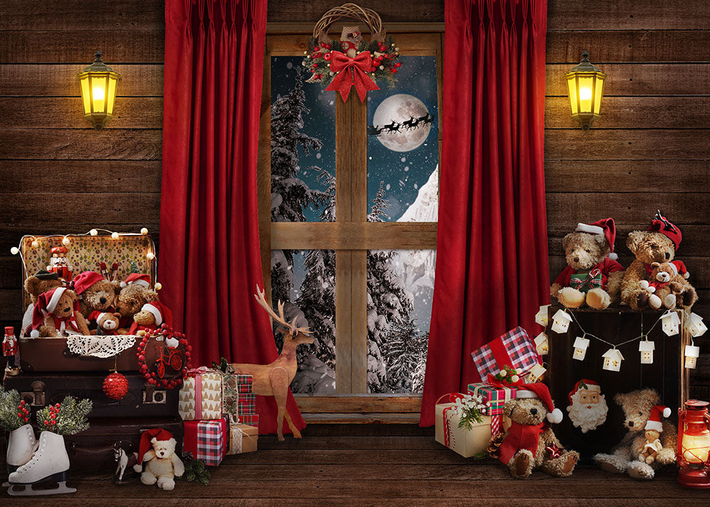 Avezano Christmas Toys Decorations Photography Backdrop-AVEZANO