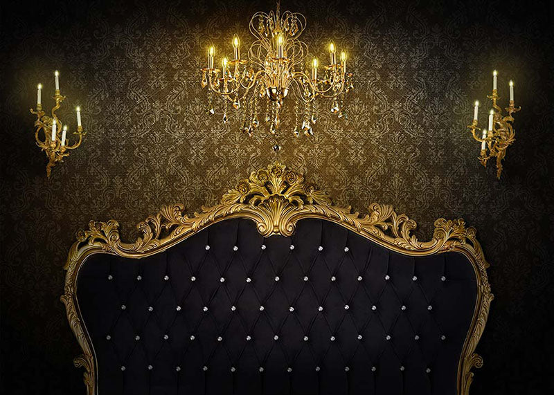 Avezano Black Headboard Backdrop For Photography-AVEZANO