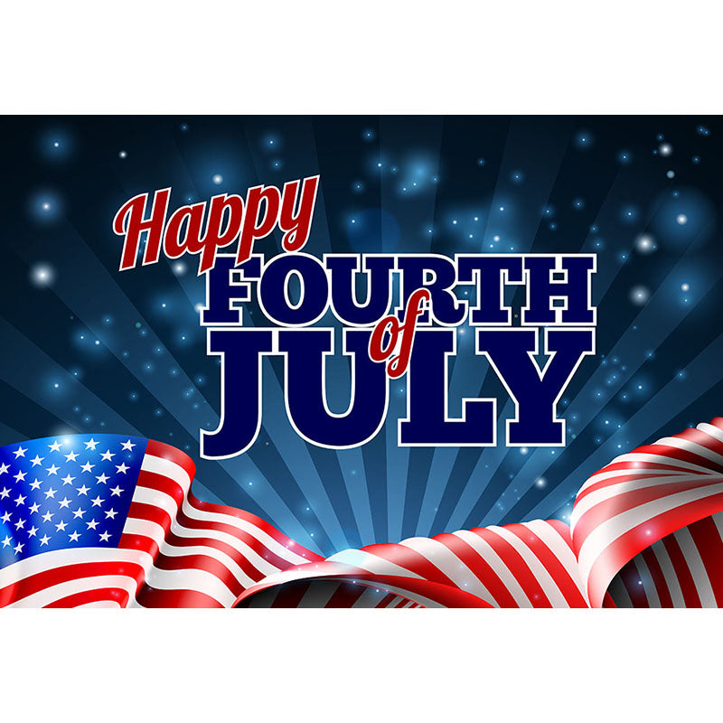 Avezano Happy Fourth Of July Photography Backdrop For Independence Day-AVEZANO