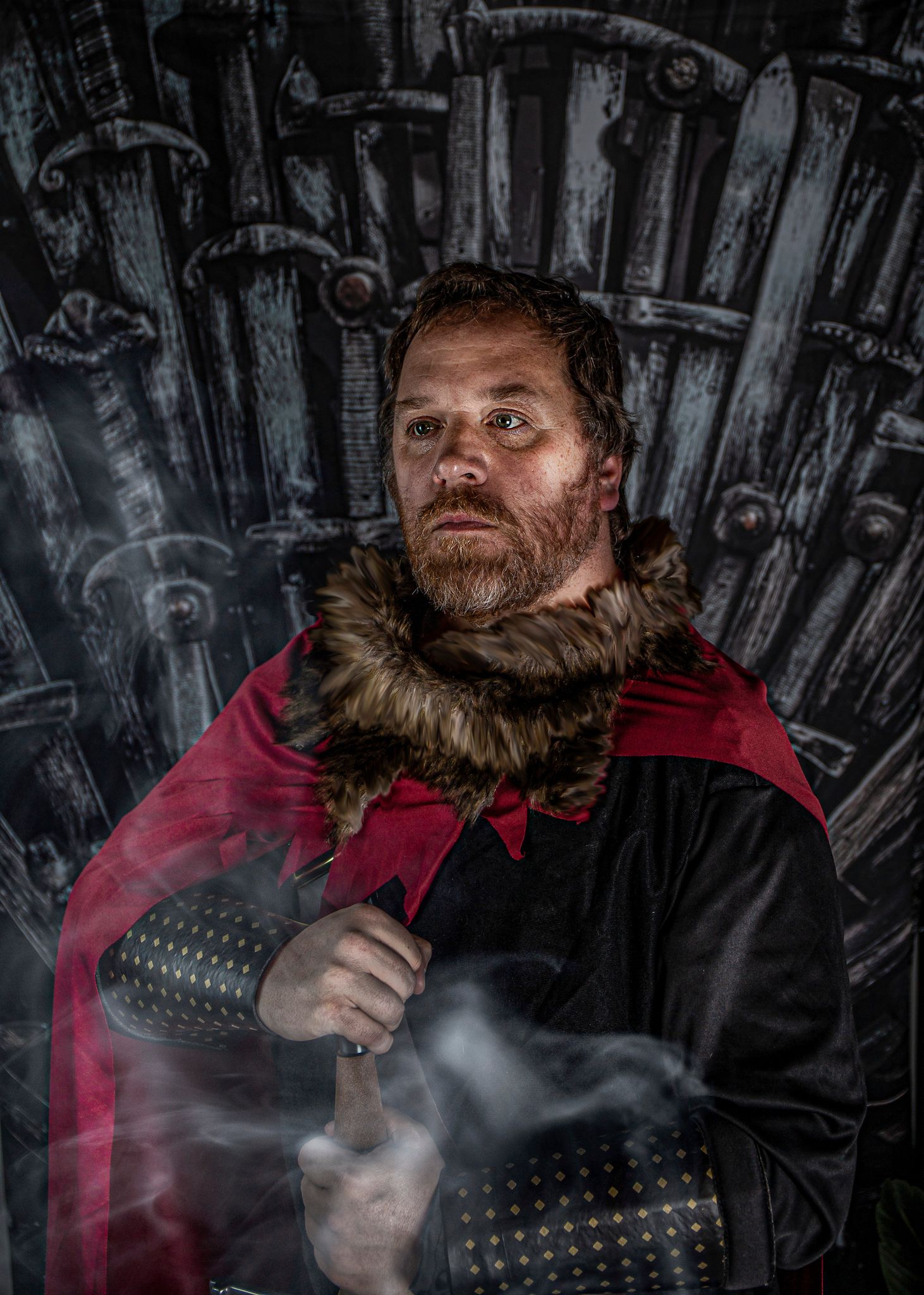 Avezano Throne With Iron Swords Abstract Texture Backdrop For Photography-AVEZANO