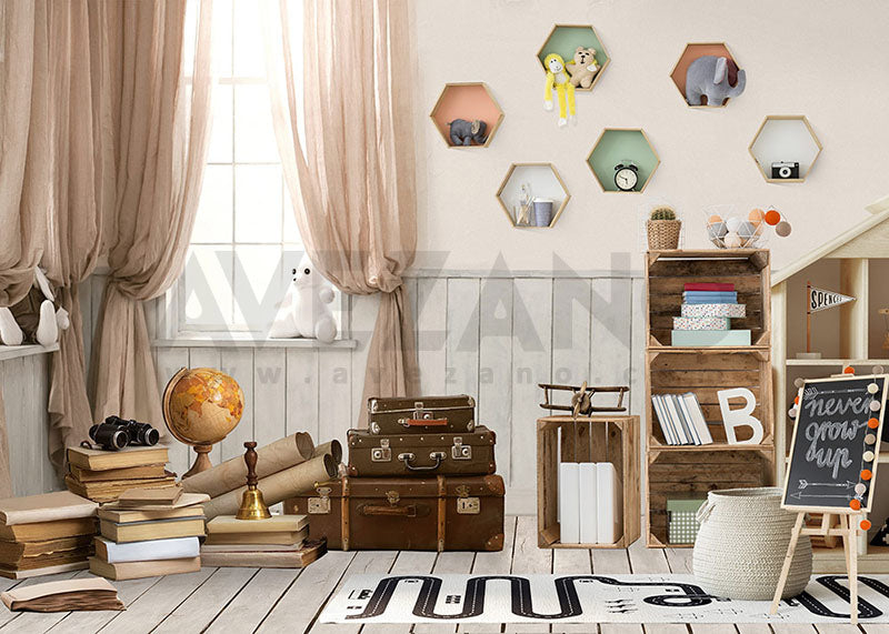 Avezano Room Toy Globe Cakesmash Photography Background-AVEZANO