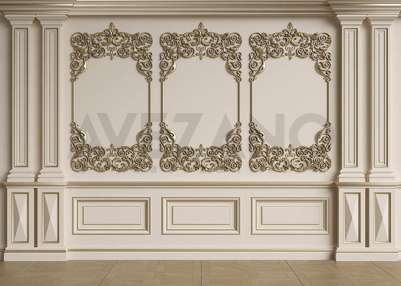 Avezano Beige Elegance Wall Window Photography Backdrop-AVEZANO