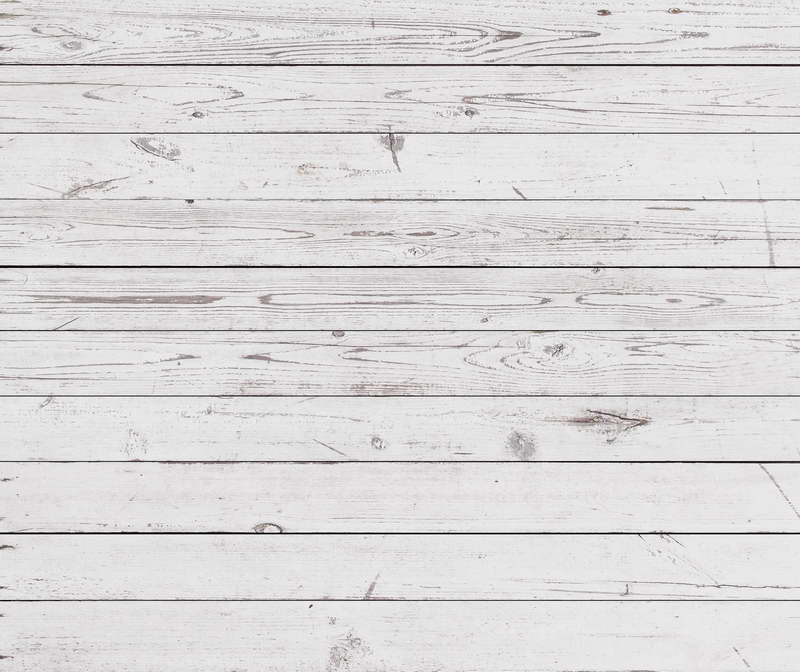 Tapis de sol en caoutchouc à planches horizontales blanches Avezano