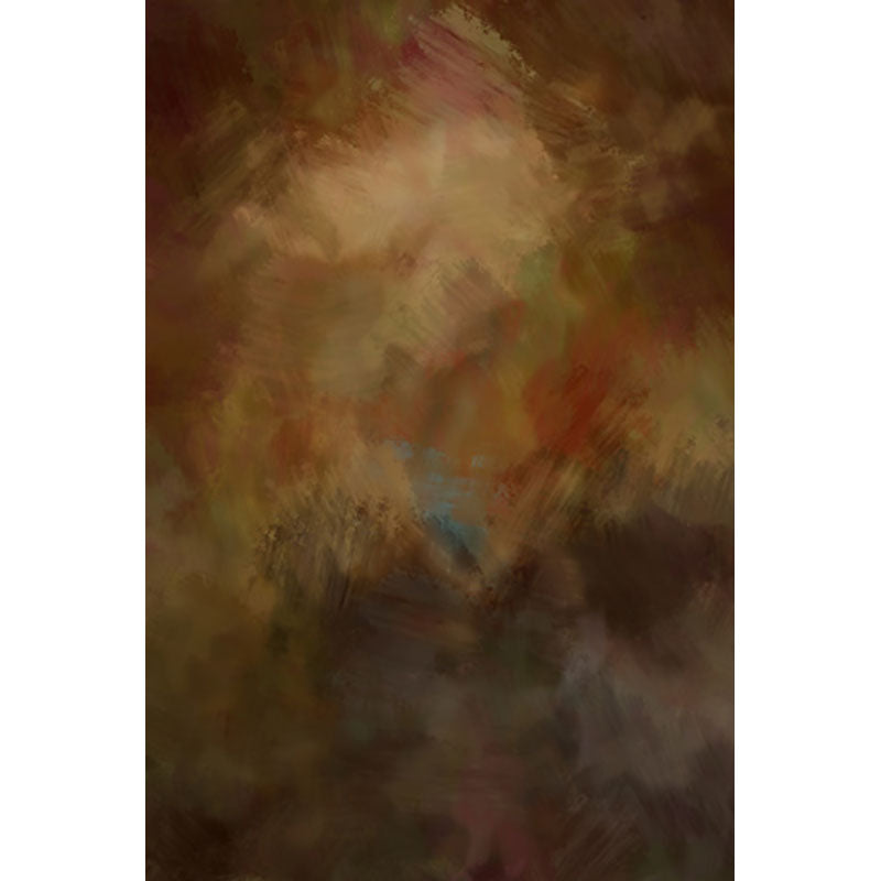 Avezano Yellowish-Brown Abstract Oil Painting Texture Master Backdrop For Photography-AVEZANO