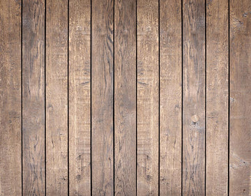 Avezano Brown Old Wooden Planks Rubber Floor Mat