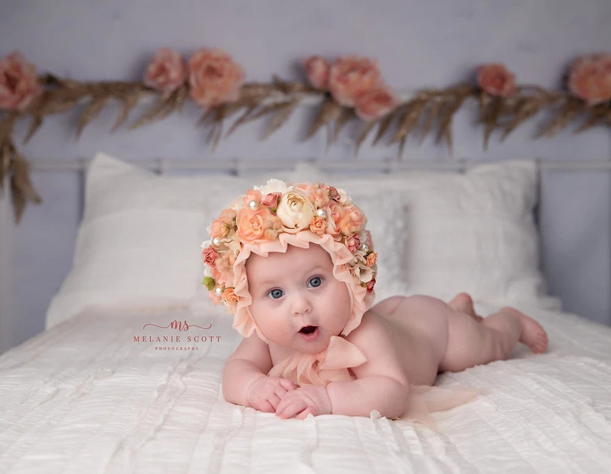 Avezano White Background Headboard Railing Photography Backdrop-AVEZANO