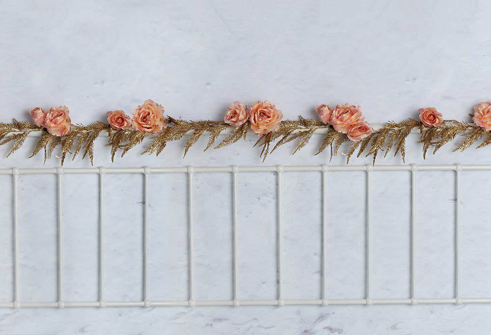 Tête de lit blanche Avezano - Toile de fond pour photographie