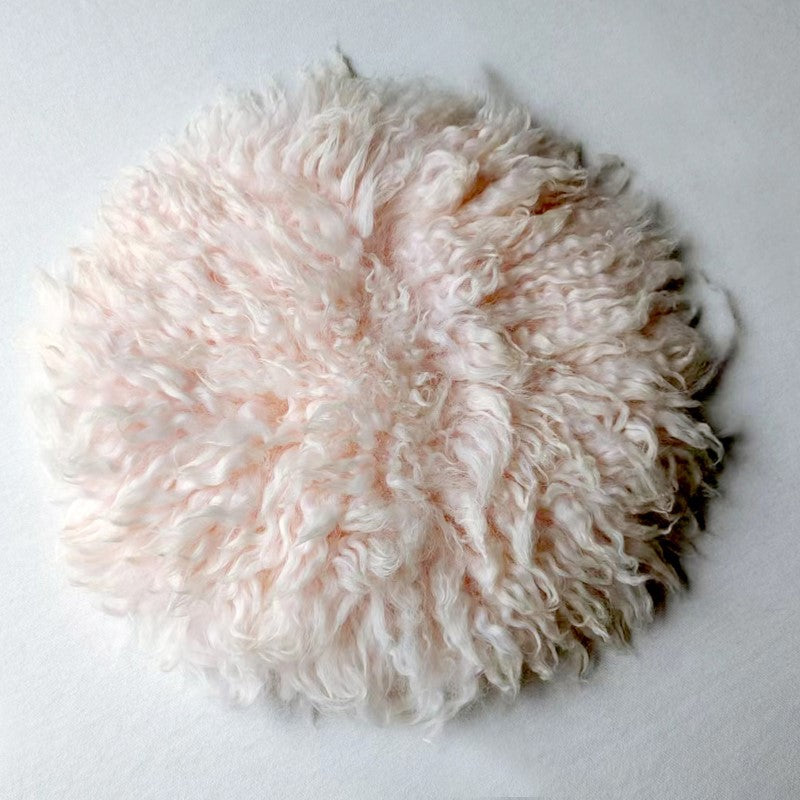 Avezano Newborn Shaggy Blanket Round Baby Photo Sleeping Mat Photography Props