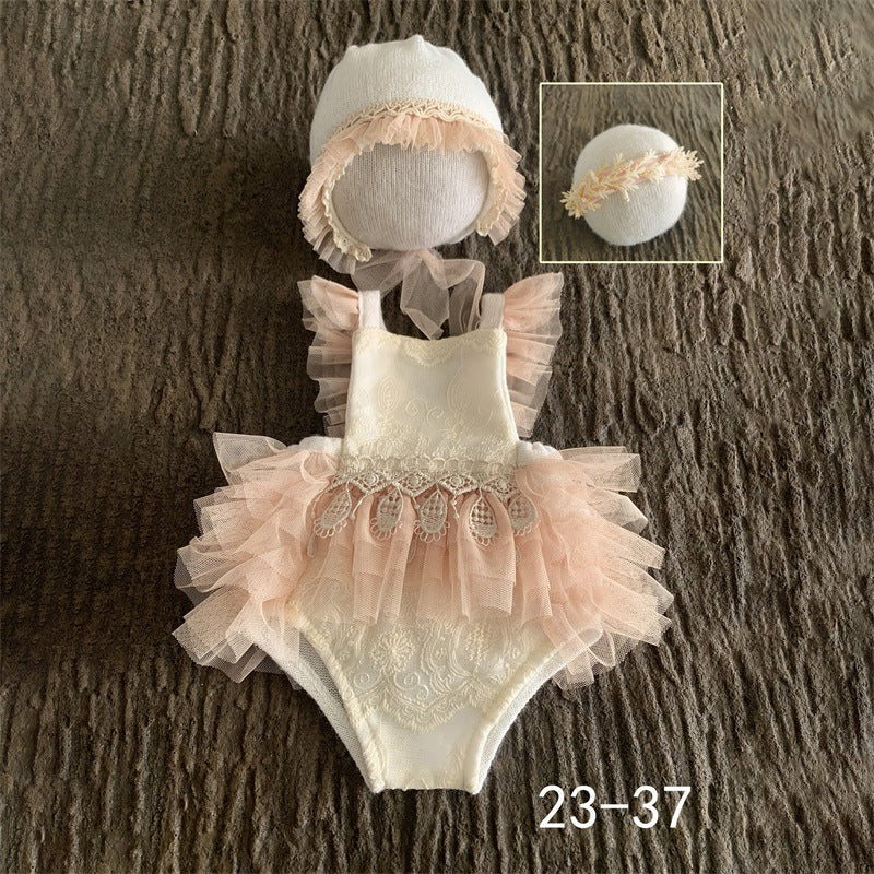 Avezano New Children's Photography Clothing Baby Photo 3-Piece Set Newborn outfits