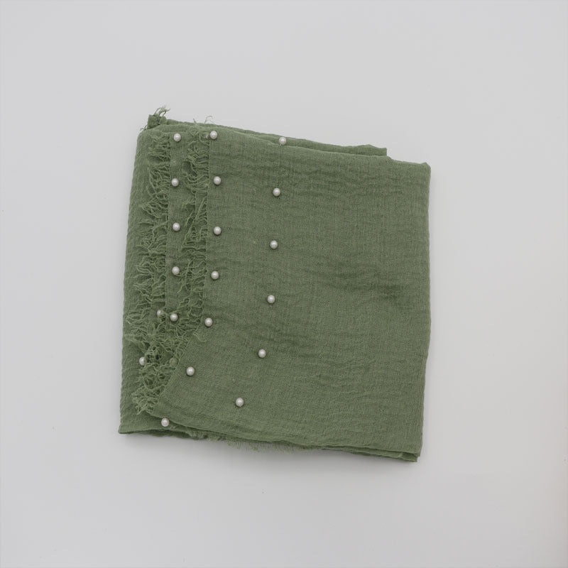 Avezano Baby Cotton Linen Pearl Wrap Props