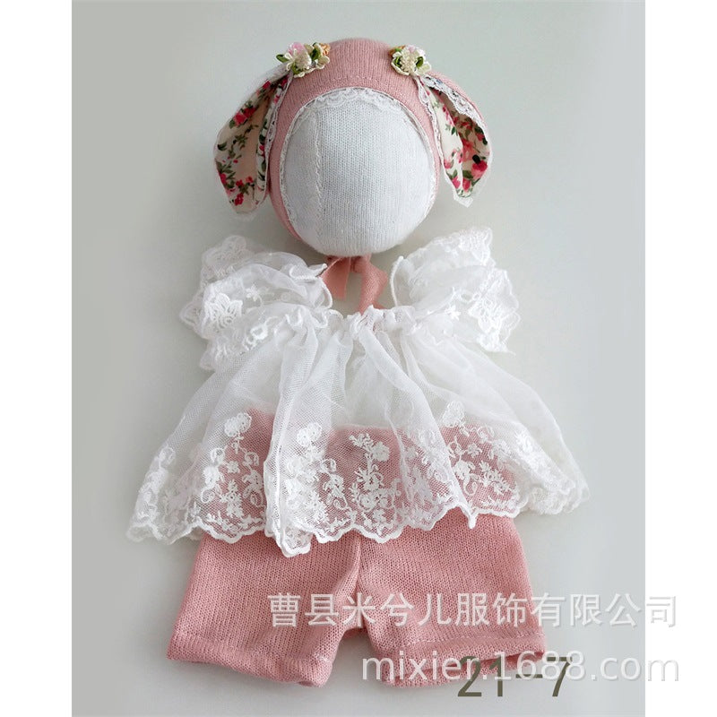 Avezano Newborn Full Moon Baby Baby Outfits Photography 3-Piece Set