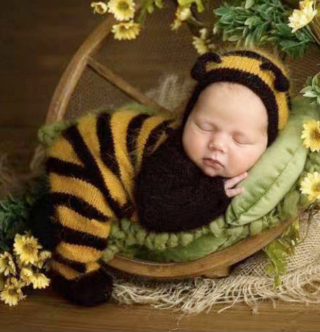 Avezano Newborn Outfits Photography Costumes Bee Shaped Onesie