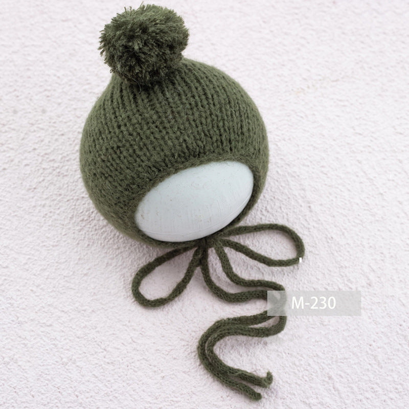 Avezano Accessoires de photographie pour nouveau-né et bébé Bonnet en tricot