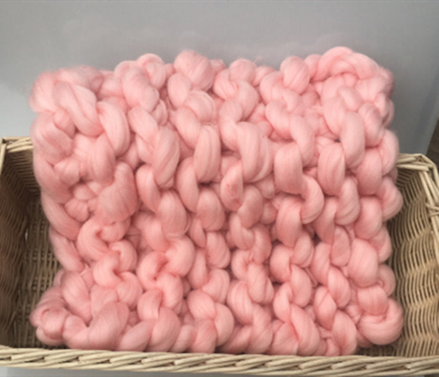 Avezano Accessoires de petite couverture carrée en laine pour photographie de nouveau-né