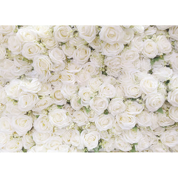 Avezano Wedding White Flowers Wall Floral Backdrop-AVEZANO