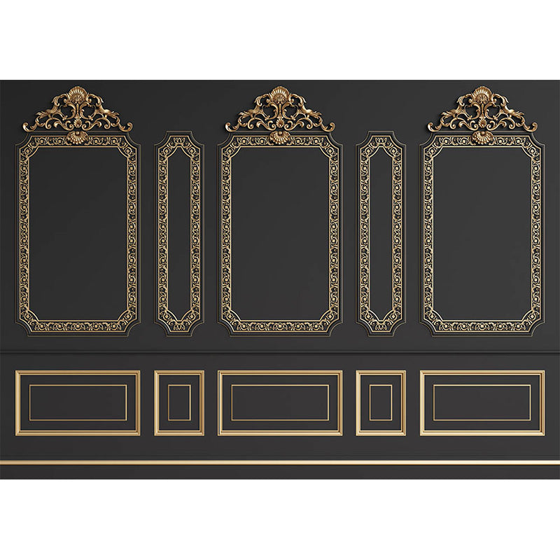 Avezano Dark Brown Retro Door Backdrop For Photography-AVEZANO