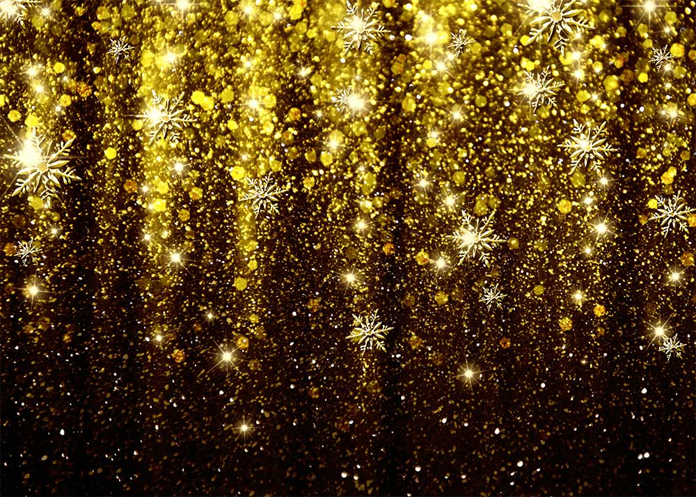 Avezano Golden Bokeh Sequins Photography Backdrop-AVEZANO