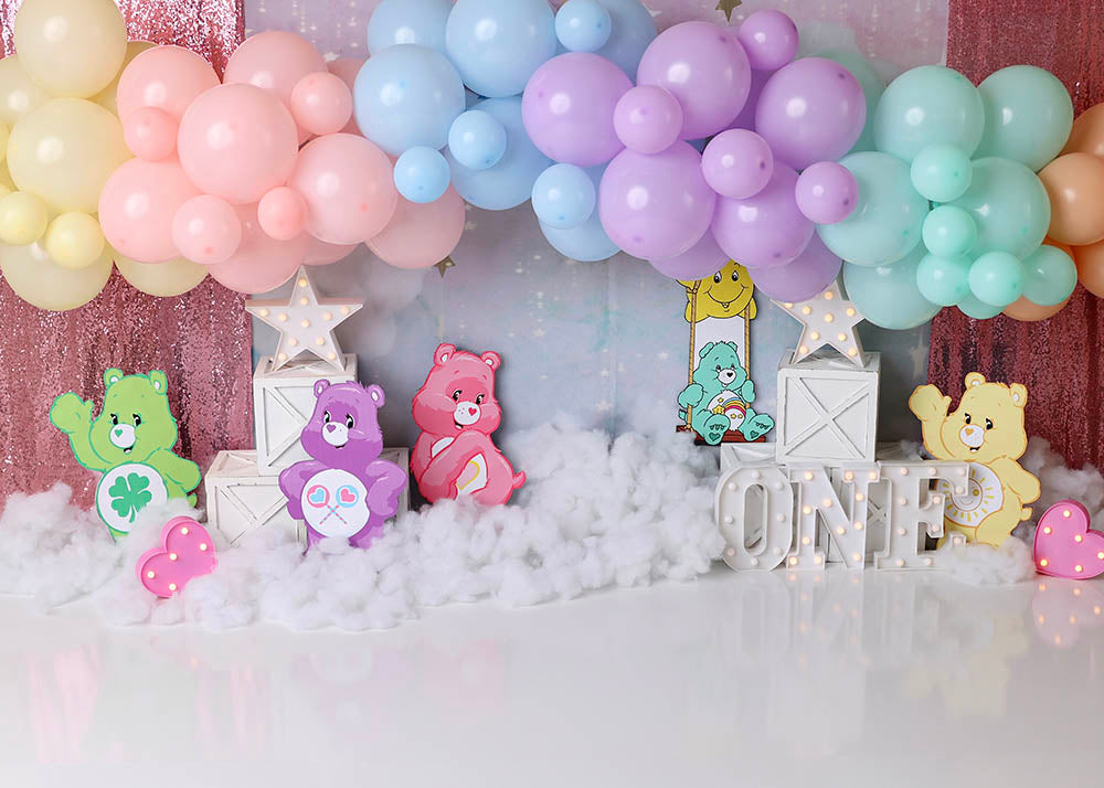 Avezano Care Bear One Backdrop for Photography Designed By Stefany Figueroa