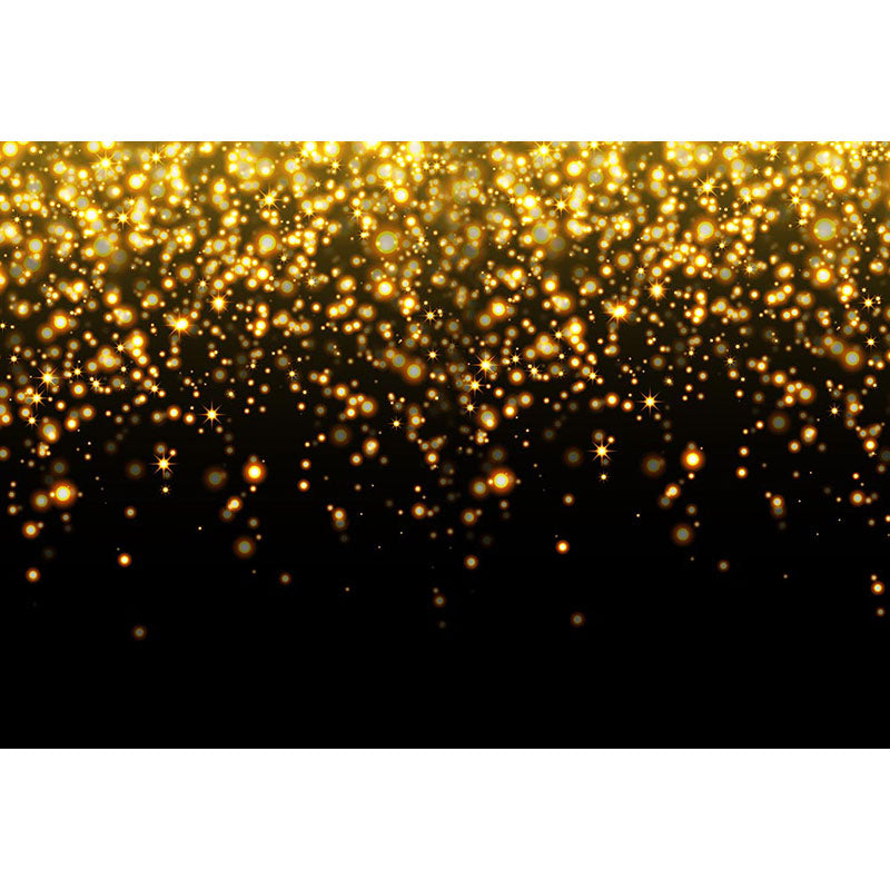 Avezano Black Tone With Gold Fallen Bokeh Backdrop For Photography-AVEZANO