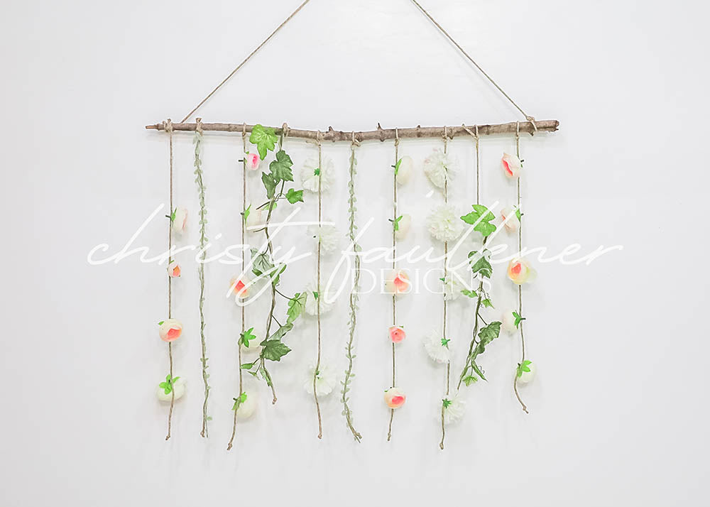 Avezano Rattan with Flowers Backdrop Designed By Christy Faulkner-AVEZANO