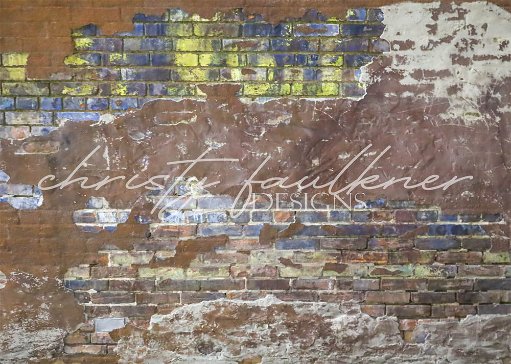 Avezano Old Wall with Scratches Backdrop Designed By Christy Faulkner-AVEZANO