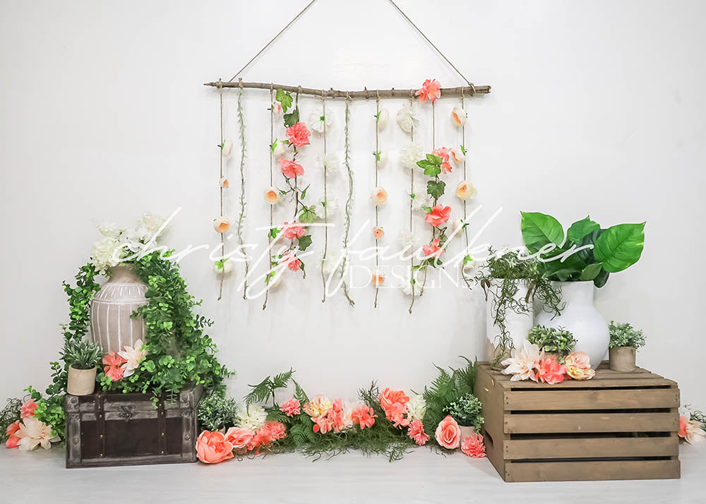 Avezano Flowers and Greenery Backdrop Designed By Christy Faulkner-AVEZANO