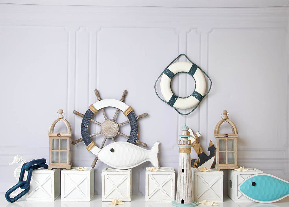 Toile de fond de poisson Avezano pour la photographie conçue par Stefany Figueroa