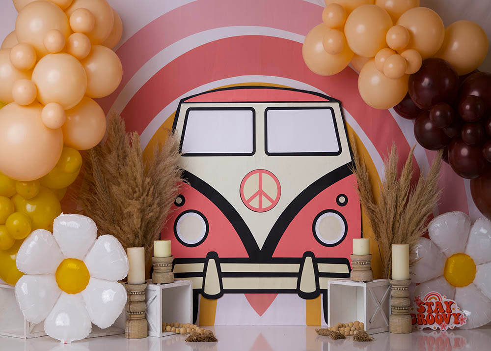 Avezano Small Flower Balloon Photography Background by Stefany Figueroa