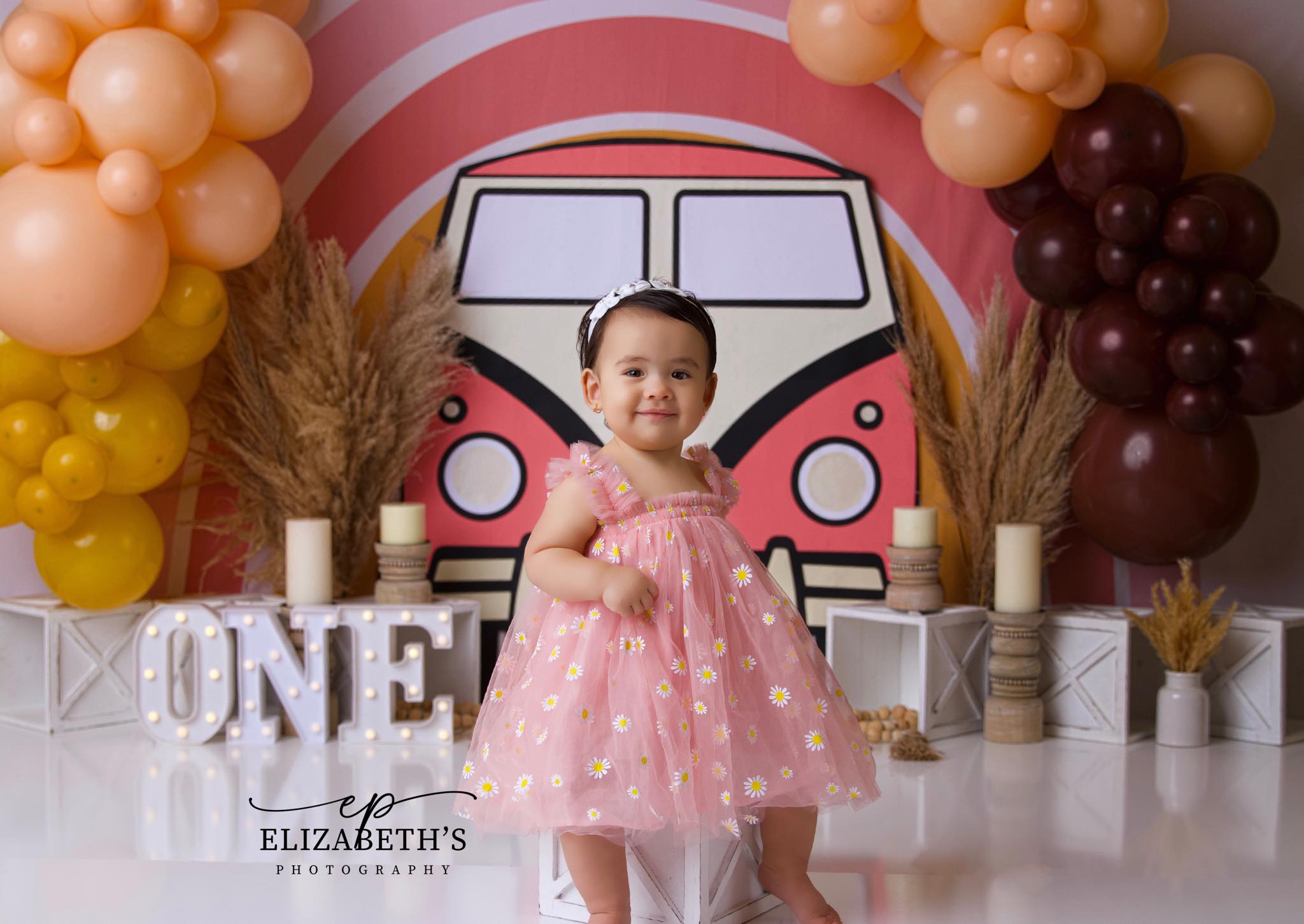 Avezano Small Flower Balloon Photography Background by Stefany Figueroa-AVEZANO