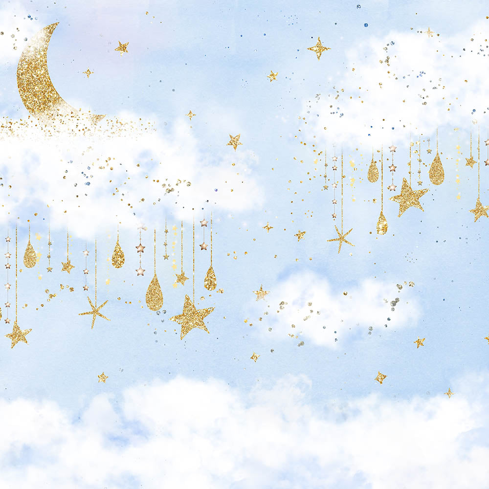 Avezano Gold Stars Twinkle Twinkle Little Stars Birthday Party Photography Background