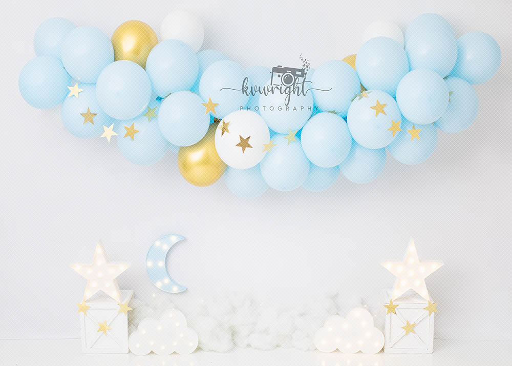 Avezano Star Balloon Theme Photography Birthday Backdrop Designed By Vanessa Wright