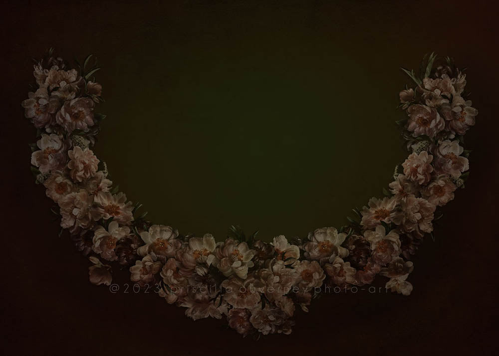 Avezano Flowers Frame Photography Background by Priscilla Ouverney-AVEZANO