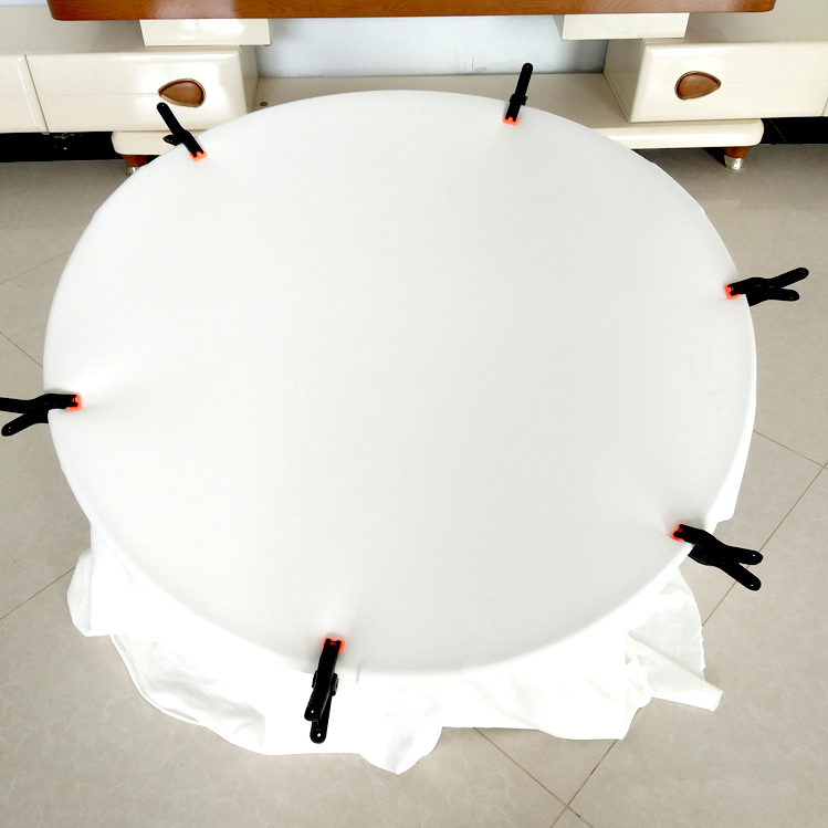 Avezano Support de prise de vue rond en acier inoxydable pour nouveau-né Accessoires de séance photo