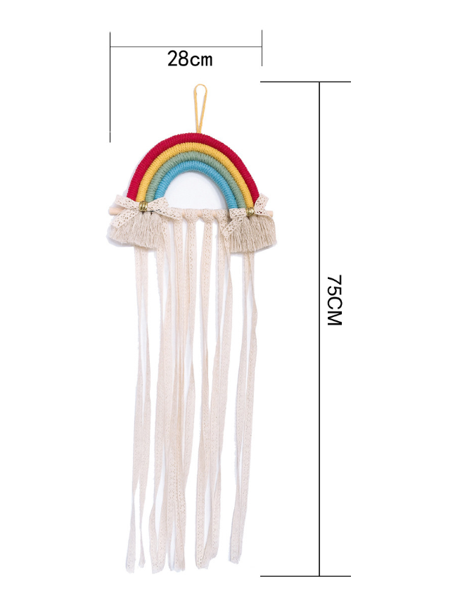 Avezano - Organisateur arc-en-ciel tissé - Accessoires de montage mural