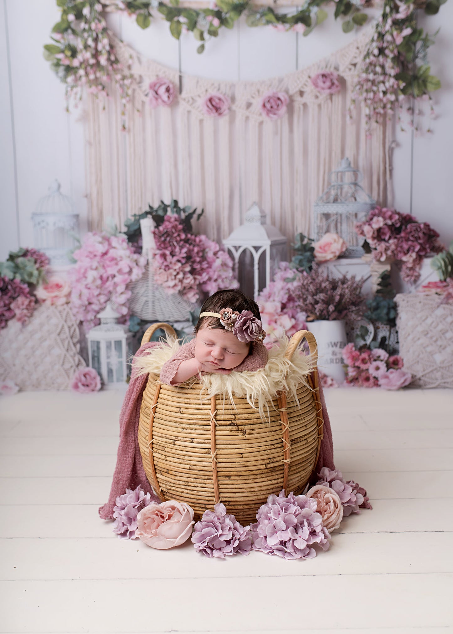 Avezano Boho Garden Photography Backdrop