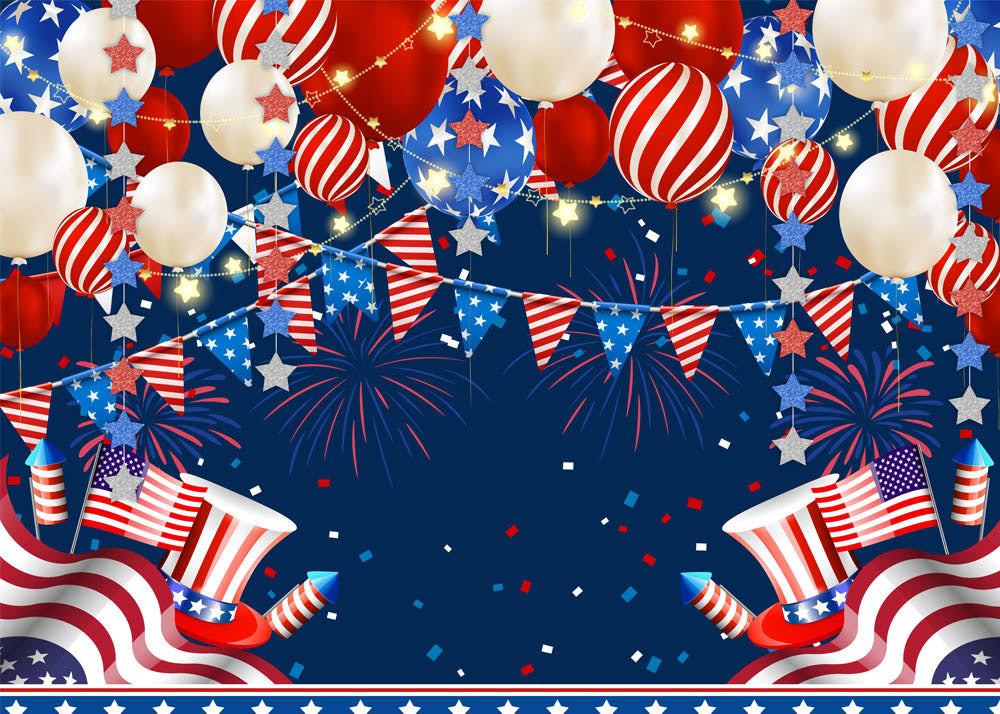 Avezano July 4Th Fireworks Celebration Session Photography Backdrop-AVEZANO