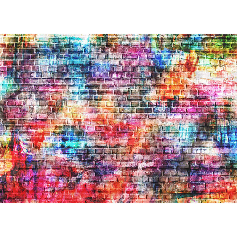 Avezano Color Spray Paint Brick Wall Photography Backdrop-AVEZANO