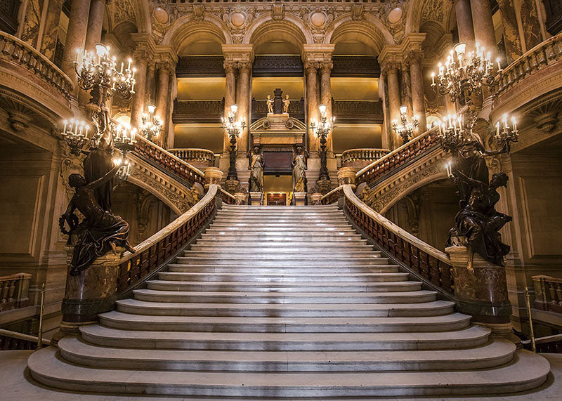Avezano Retro Palace Staircase Backdrop For Wedding Photography-AVEZANO