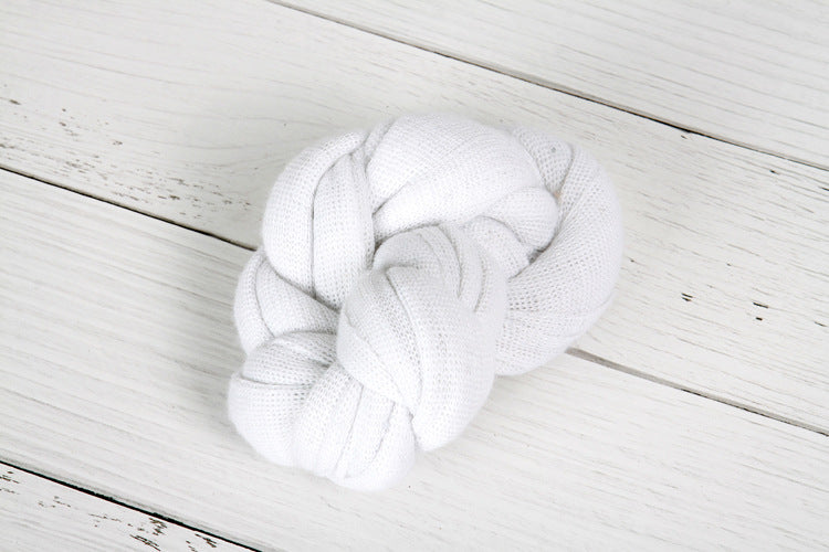 Avezano Solid Color Newborn Stretch Knitted Wrap Photography Props
