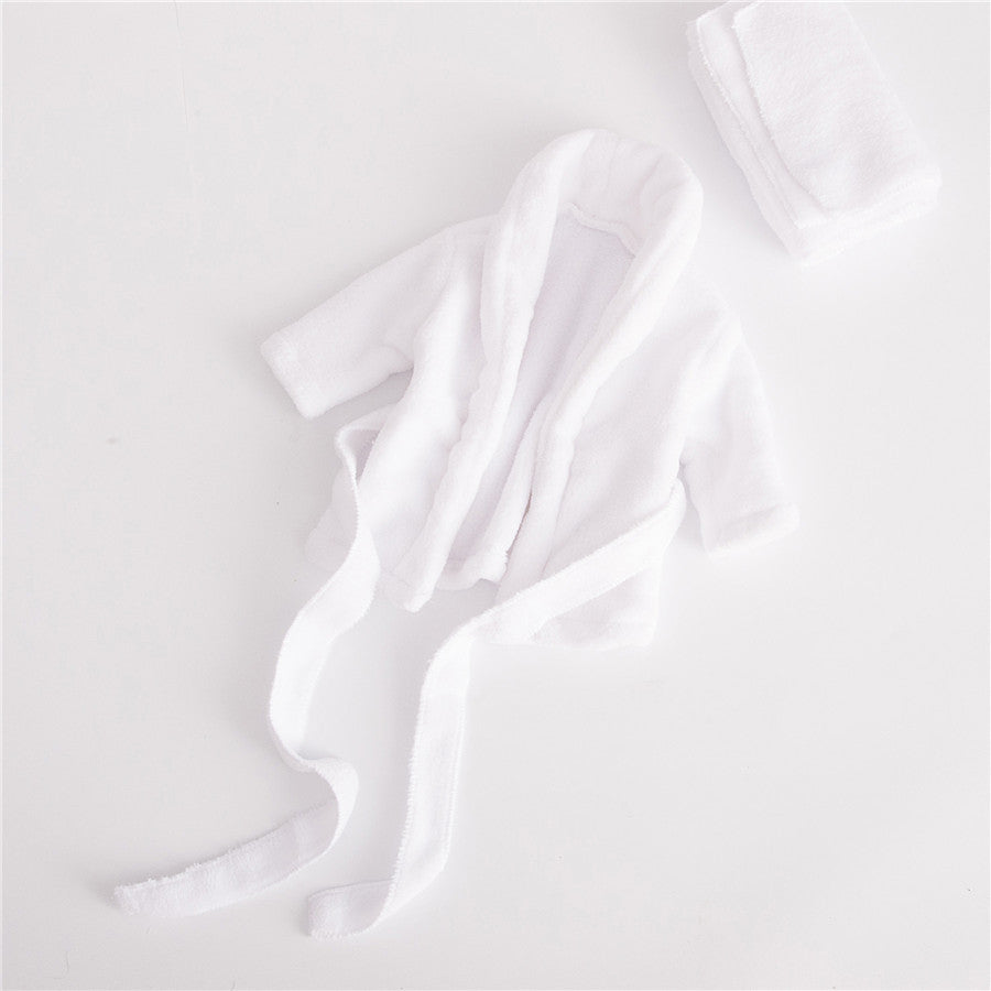 Avezano Peignoir de photographie pour enfants Blanc Épaissir Photographie Chemise de nuit Accessoires