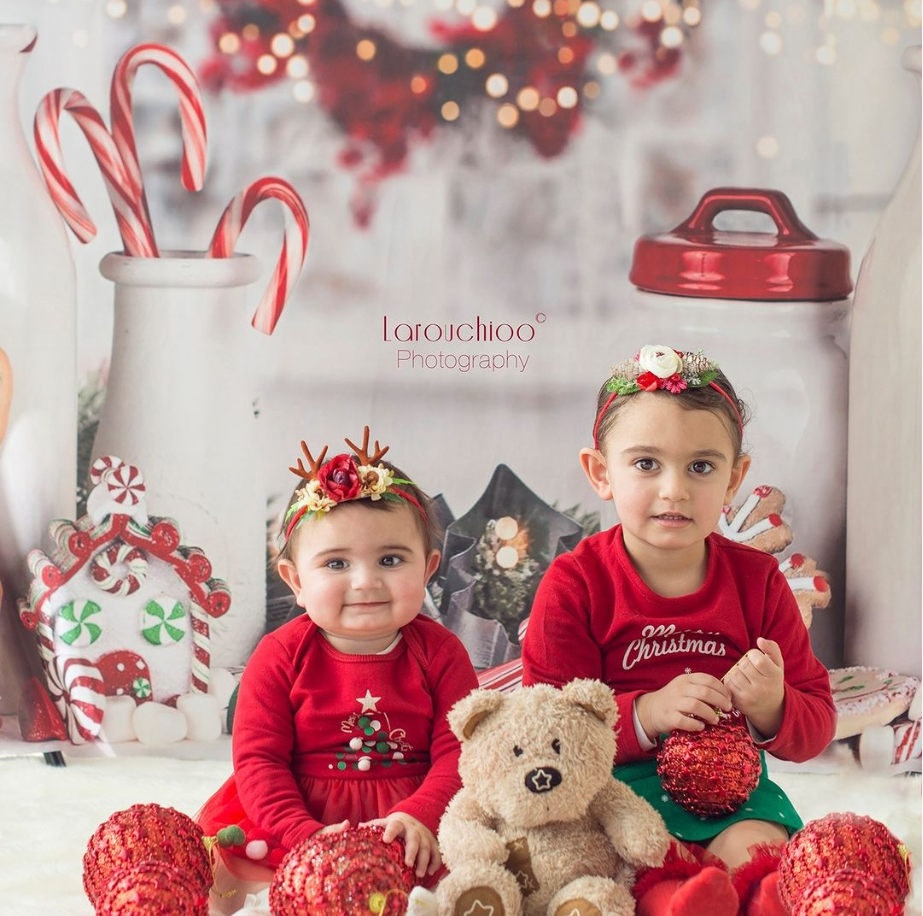 Décor de scène de placement de bouteille de Noël Avezano sur une table