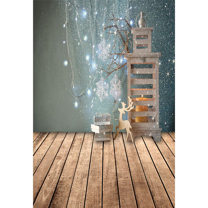 Avezano Wood Floor Texture Backdrop With Dreamy Fairy Tale For Portrait Photography-AVEZANO
