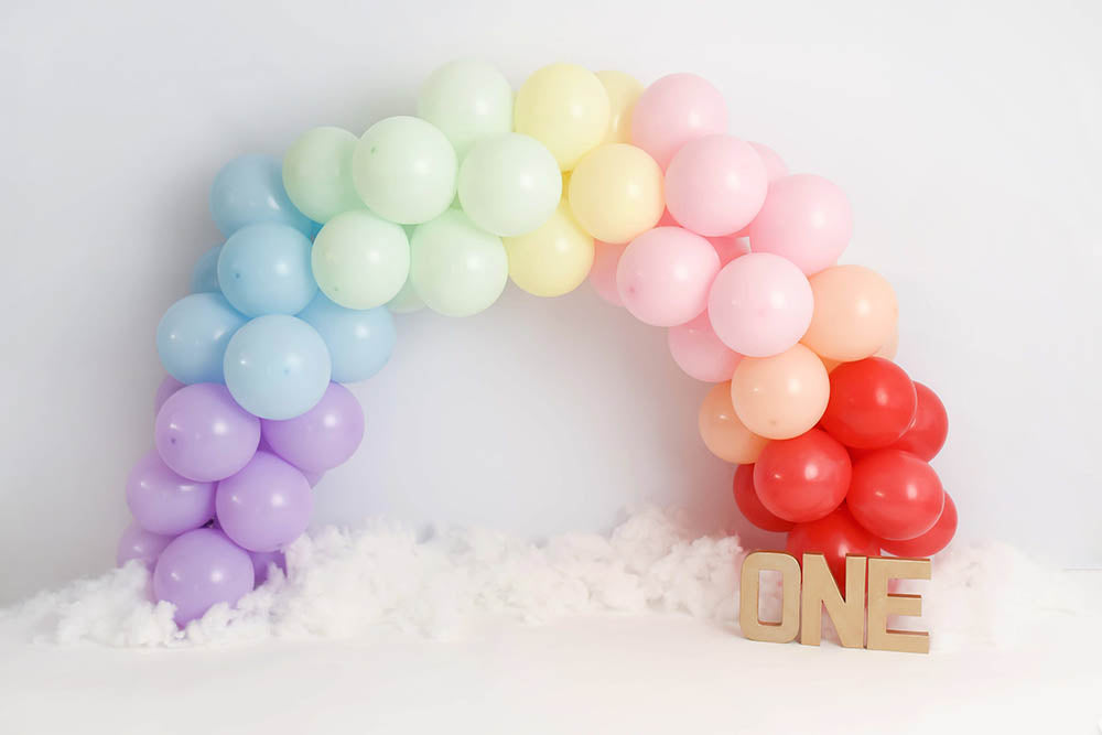 Avezano Balloon Bridge 1St Birthday Session Cakesmash Theme Photography Backdrop-AVEZANO