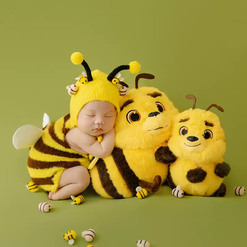 Avezano Newborn Little Bee Plush Theme Photography Props