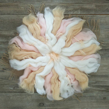 Avezano Floral Thick Knit Baby Photography Mat Newborn Photo Props