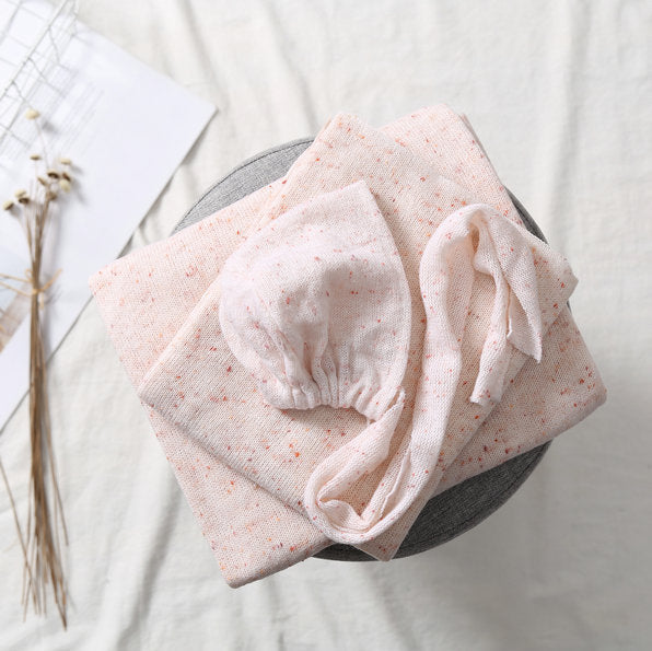 Avezano Newborn Photo Shoot Props Plain Color Dot Wrap Plus Blanket