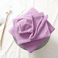Avezano Newborn Photo Shoot Props Plain Color Dot Wrap Plus Blanket
